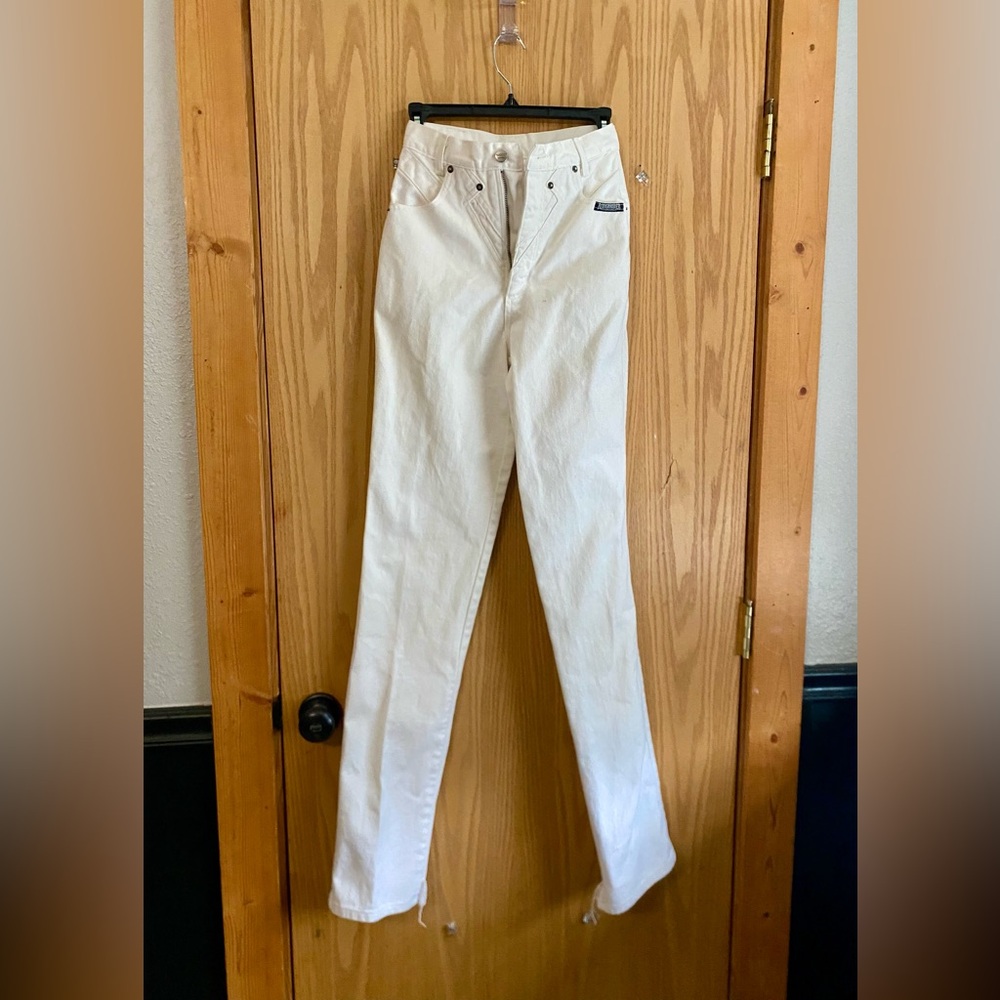 VINTAGE white RoughRider jeans